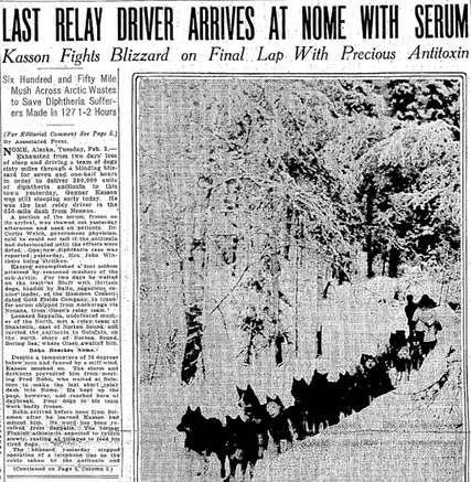 Balto Headline Feb 1925