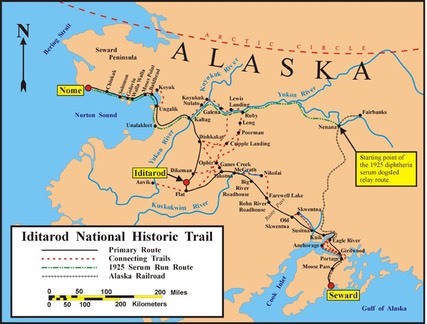Iditarod Trail BLM map